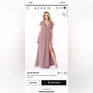 Azazie Reverie in dusty rose